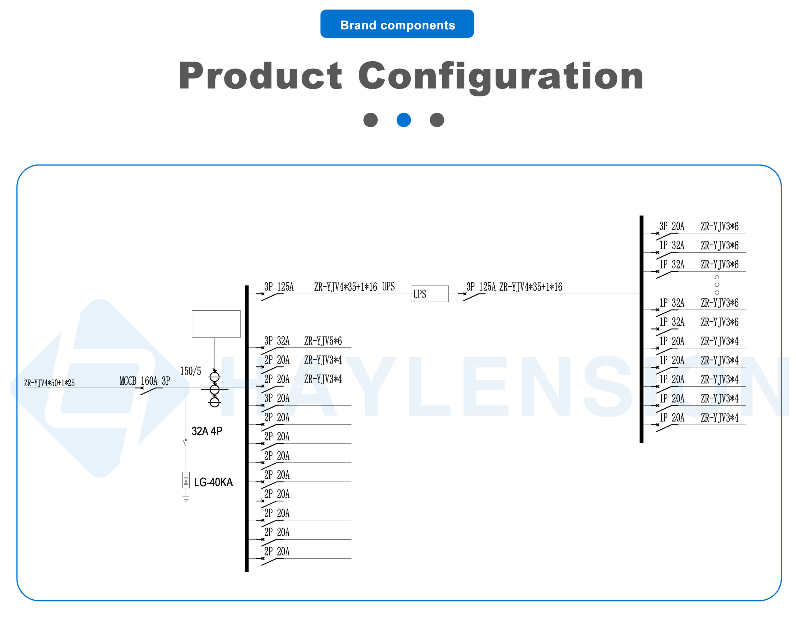 ups input/output distribution cabinet