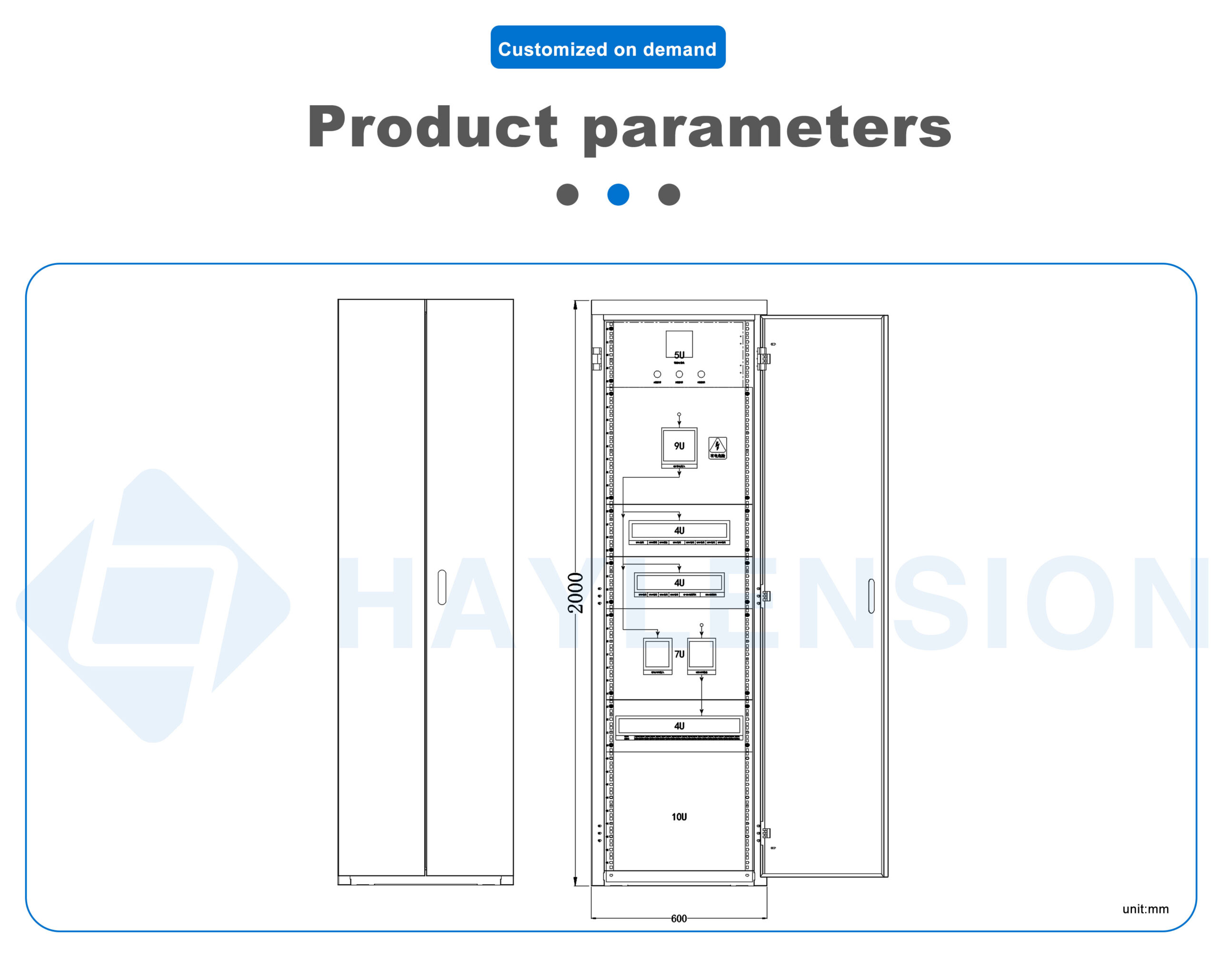 ups input/output distribution cabinet