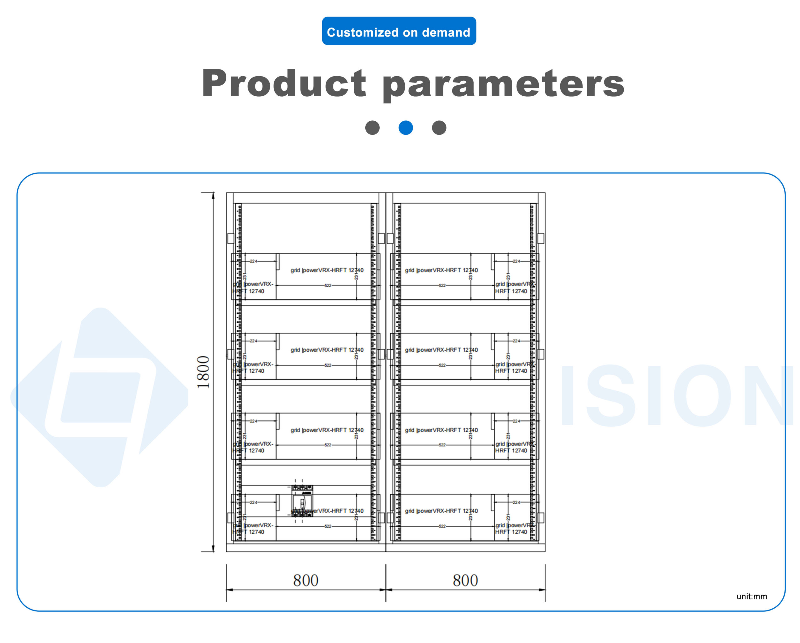 Battery storage and monitoring integrated cabinet